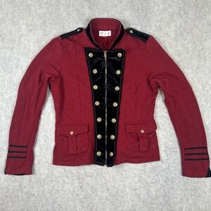 Ralph Lauren Denim & Supply Red Military Band Jacket Size Large